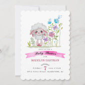 Little sheep in watercolor kaart (Voorkant)