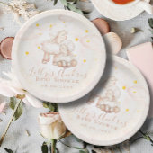 Little Sheep Lamb Dreamy stars Baby shower Papieren Bordje