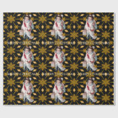 Little Shepherd Boy Victoriaans Kerstmis Cadeaupapier (Vlak)