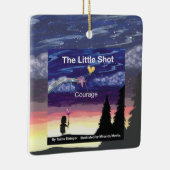 Little Shot Courage Book Cover Ceramic Ornament (Rechts)