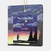 Little Shot Courage Book Cover Ceramic Ornament (Links)