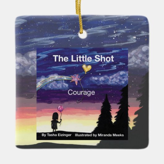 Little Shot Courage Book Cover Ceramic Ornament (Voorkant)