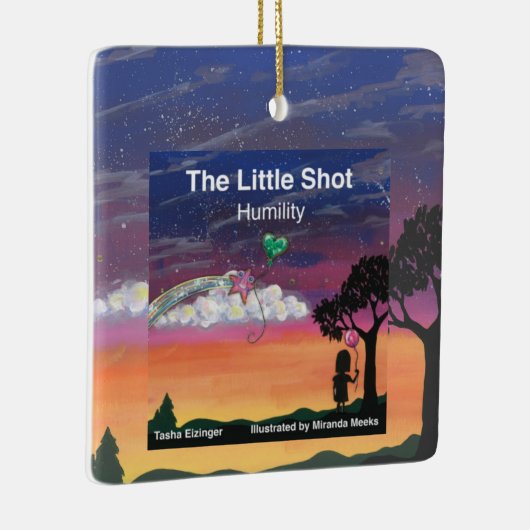 Little Shot Humility Book Cover Ceramic Ornament (Rechts)