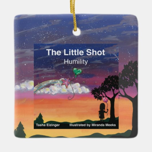 Little Shot Humility Book Cover Ceramic Ornament (Voorkant)