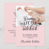Little Sidetrap Baby Bump Pink Girl Kaart (Voorkant / Achterkant)