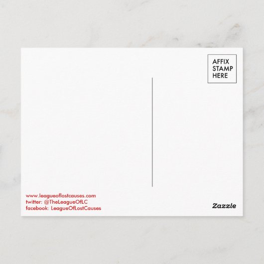 Little Sigh: briefkaarten (zwart) (Achterkant)