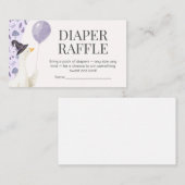 Little Silly Goose Baby Shower Diaper Raffle Informatiekaartje (Voorkant / Achterkant)