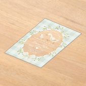 Little Silly Goose Baby Shower Sage Gingham Acryl Uitnodigingen (Laagn)