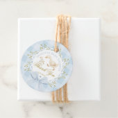 Little Silly Goose Blue Baby Shower Thank you Bedankjes Labels (In situ)