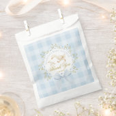 Little Silly Goose Blue Baby Shower Thank you Bedankzakje (Geknipt)