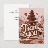 Little Simple Chocolate bedankkaart (Voorkant / Achterkant)