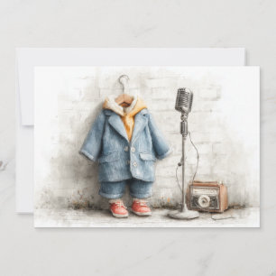 Little Singer 1e verjaardag Kaart