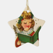 Little Singing Angel Keramisch Ornament (Rechts)