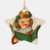 Little Singing Angel Keramisch Ornament (Voorkant)