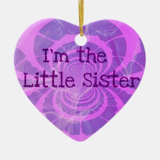Little Sis Kerstmis Keramisch Ornament (Voorkant)