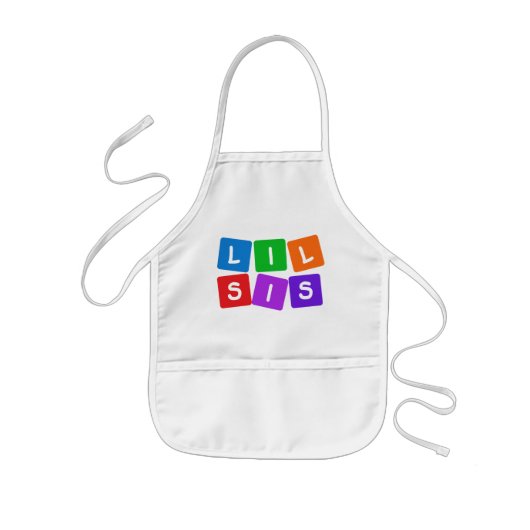 Little Sis schort - kies stijl en kleur (Voorkant)