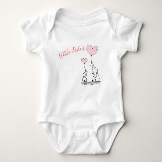 Little Sister Baby Vest Romper (Voorkant)