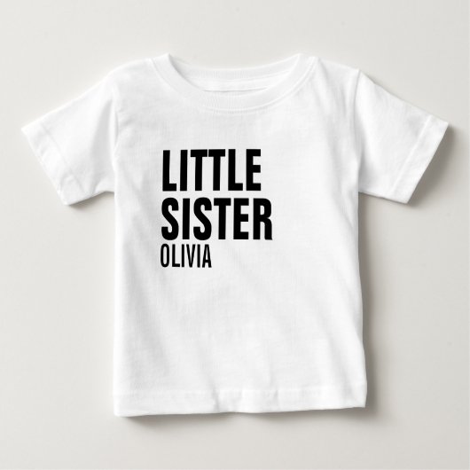 Little Sister Custom Baby Romper (Voorkant)