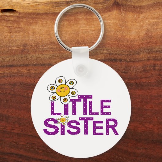Little Sister Cute Flower Sleutelhanger (Voorkant)
