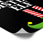 Little Sister Elf Matching Family Group Christmas  Poster (Hoek)