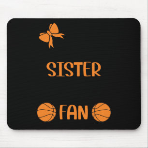 Little Sister Grootste Fan Basketbal Zus Muismat