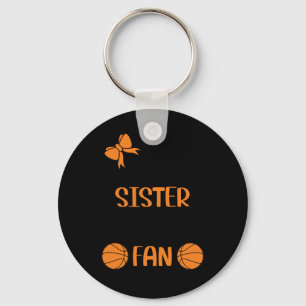 Little Sister Grootste Fan Basketbal Zus Sleutelhanger