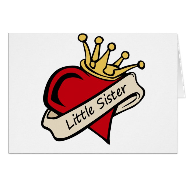 Little Sister Heart Tattoo (Voorkant Horizontaal)