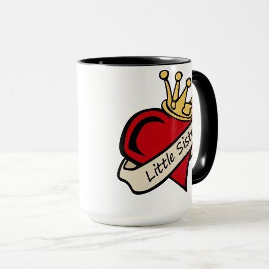 Little Sister Heart Tattoo Mok (Voorkant rechts)