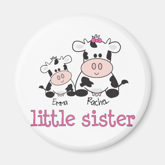 Little Sister Koe T-shirt Magneet (Voorkant)