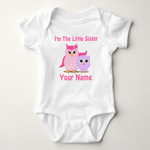 Little Sister Owl Personalized T Shirt