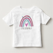LITTLE Sister Rainbow bijpassende outfit Kinder Shirts (Voorkant)