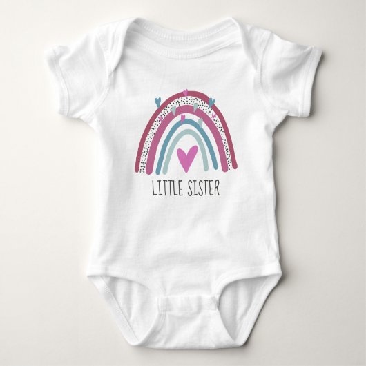 Little Sister Rainbow-matching Romper (Voorkant)