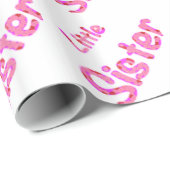 Little Sister Typography Cadeaupapier (Rol Hoek)