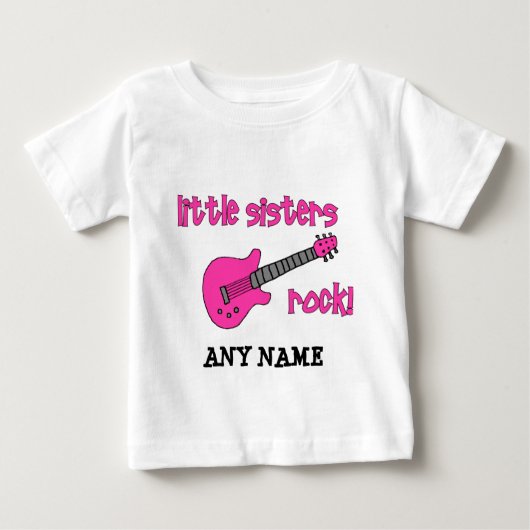 Little Sisters Rock! met roze gitaar (Voorkant)
