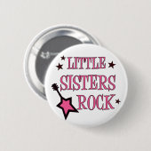 Little Sisters Rock Ronde Button 5,7 Cm (Voorkant /achterkant)