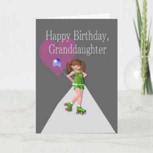 Little Skater Girl Kaart