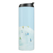 Little Skiers On Snowy Hill  Thermosbeker (Gedraaid links)