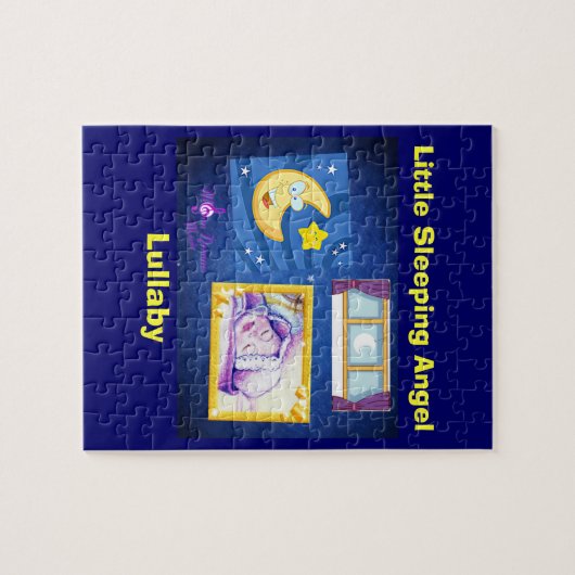 Little Sleeping Angel Photo Puzzle with Gift Box Legpuzzel (Horizontaal)