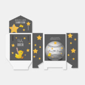 "Little Slugger" Baby shower Favor Bedankdoosjes (Uitgevouwen)