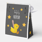 "Little Slugger" Baby shower Favor Bedankdoosjes (Achterkant)