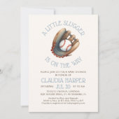 Little Slugger Baby shower Kaart (Voorkant)