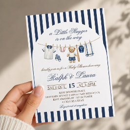 Little Slugger Baby Shower Kaart