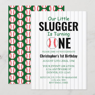 Little Slugger Baseball 1e verjaardag Kaart