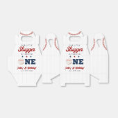Little Slugger Baseball 1st Birthday Bedankdoosjes (Uitgevouwen)