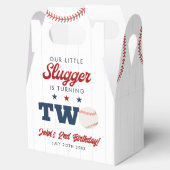 Little Slugger Baseball 2nd Birthday Bedankdoosjes (Geopend)