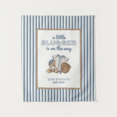 Little Slugger Baseball Baby Shower Backdrop Wandkleed (Voorkant)