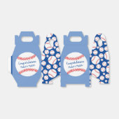 Little Slugger Baseball Baby shower Bedankdoosjes (Uitgevouwen)