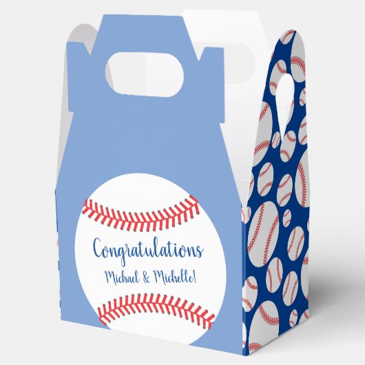 Little Slugger Baseball Baby shower Bedankdoosjes (Geopend)