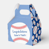 Little Slugger Baseball Baby shower Bedankdoosjes (Voorkant Zijde)
