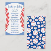 Little Slugger Baseball Baby shower Books for Baby Informatiekaartje (Voorkant / Achterkant)